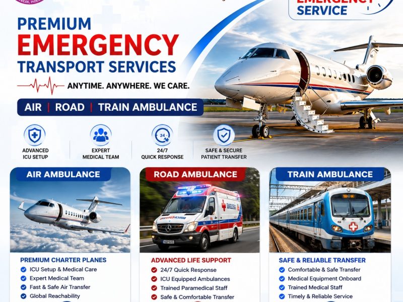 Transfer to the Best Hospital Is Now Possible With Panchmukhi Air and Train Ambulance in Ranchi