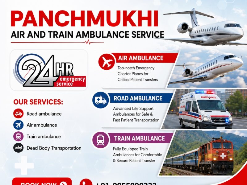 Panchmukhi Gives a Trusted Air and Train Ambulance Service in Thiruvananthapuram