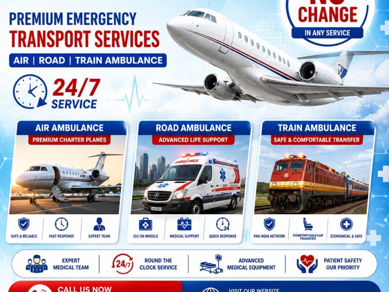 Book the Best Panchmukhi Air and Train Ambulance to Transport Your Patient to Guwahati