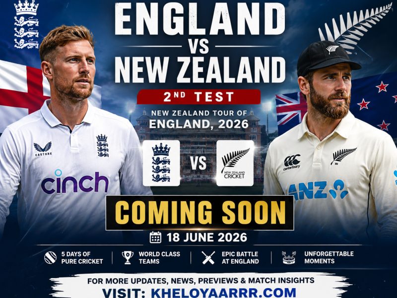 England vs New Zealand, 2nd Test, New Zealand Tour of England 2026 - Match Preview