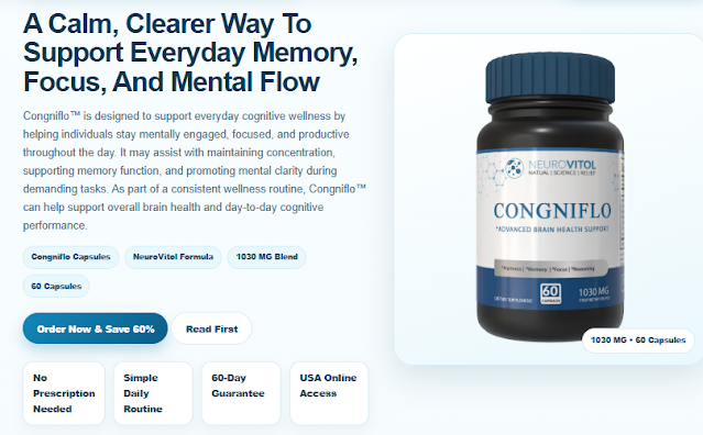 Congniflo NeuroVitol: Does This Natural Brain Supplement Improve Memory and Focus?