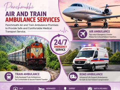 Use Panchmukhi Air and Train Ambulance in Delhi to Safely Transport Your Patient from One Place to Another