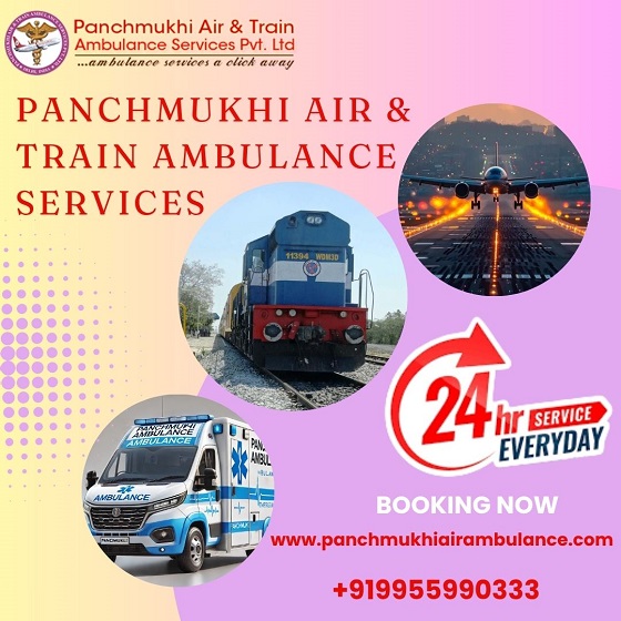 Hire Panchmukhi Air and Train Ambulance Service in Siliguri with Advanced Healthcare