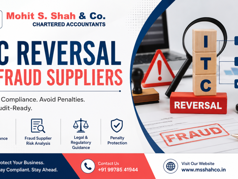 GST Rules for ITC Reversal on Fraud Suppliers