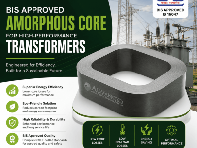 BIS Approved Amorphous Core for High-Performance Transformers