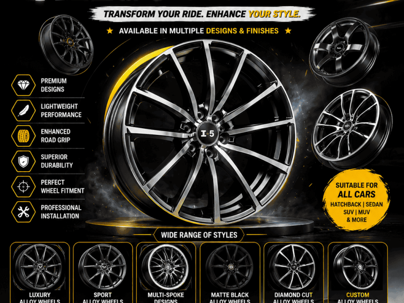 Best Alloy Wheels in Coimbatore by i5cardecors