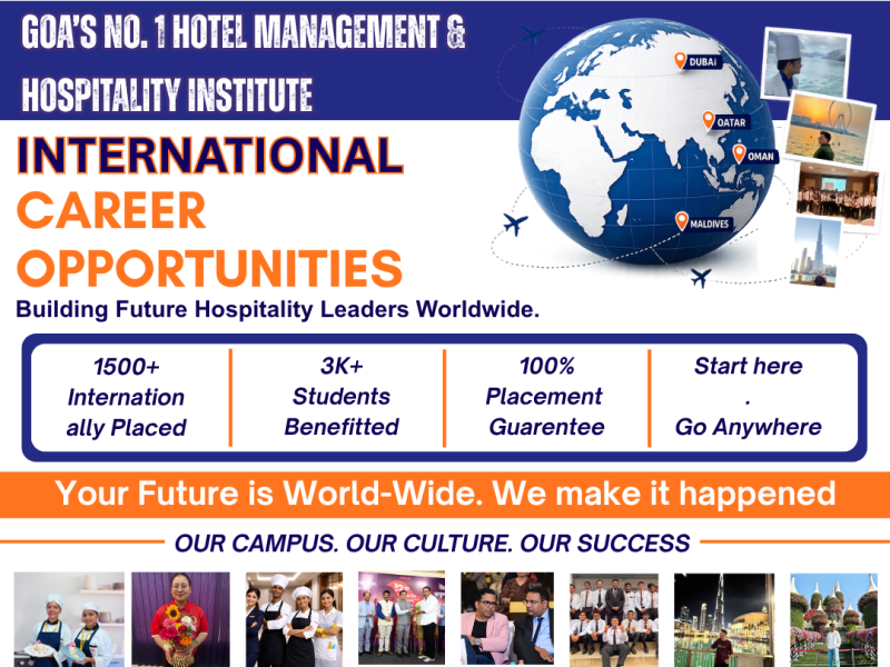 best hotel management institute in lucknow - International career opportunities