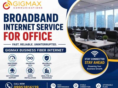 Broadband Internet Service for Office Gigmax Business Fiber Internet