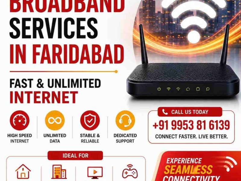 GIGMAX Broadband Services in Faridabad Fast & Unlimited Internet