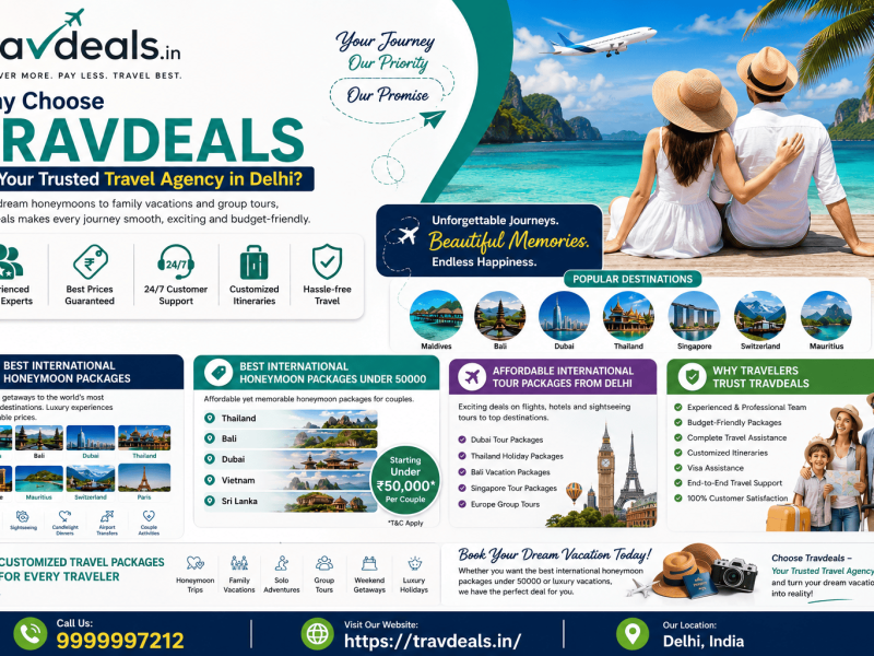 Affordable International Tour Packages from Delhi