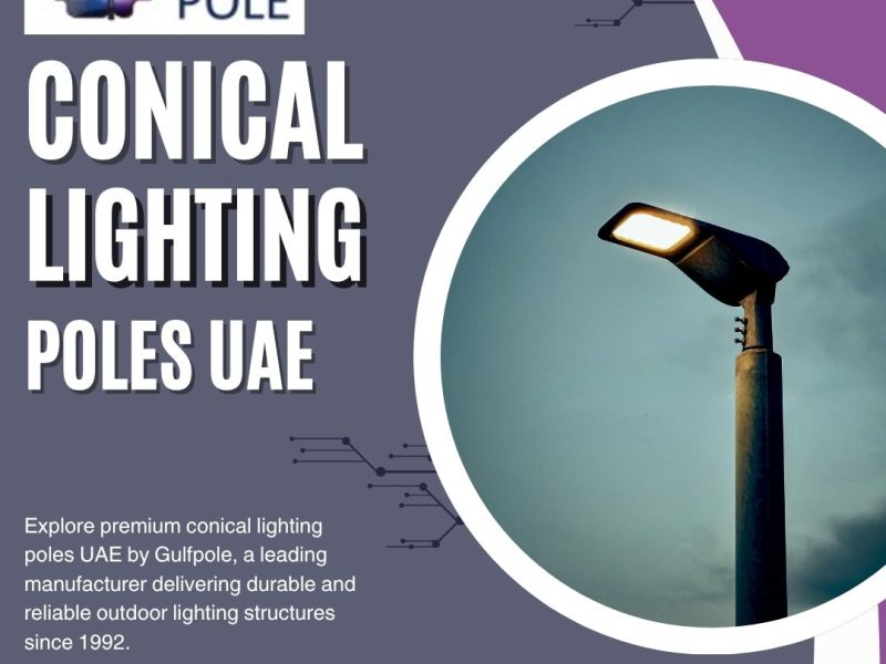 Conical Lighting Poles UAE | Gulfpole