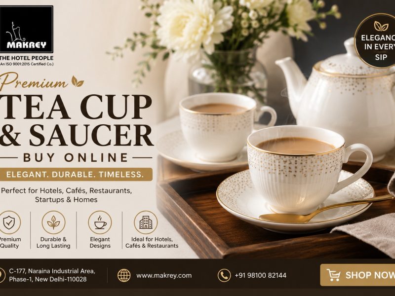 Elegant Tea Cup & Saucer Sets for Hotels, Cafés & Homes