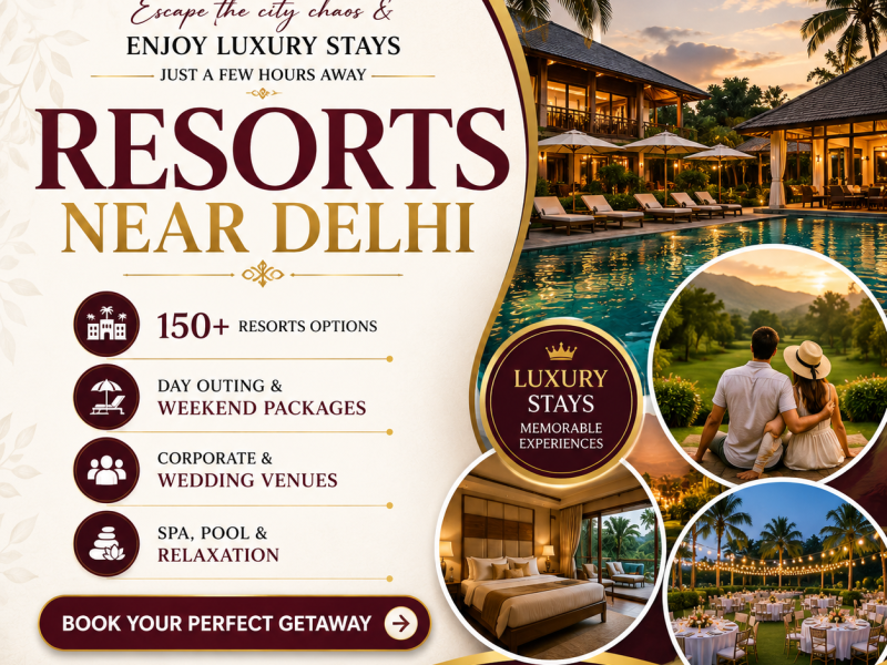 Discover Beautiful Resorts Near Delhi for a Perfect Escape