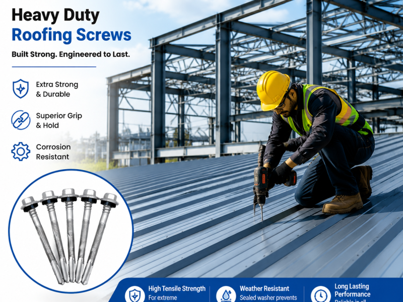 Heavy Duty Roofing Screws for High-Performance Roofing Applications