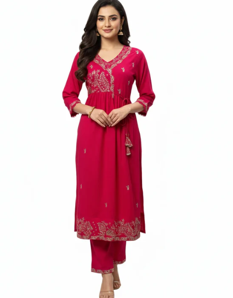 Rani Pink Party Suit – Buy now for a bold festive vibe at ₹1899