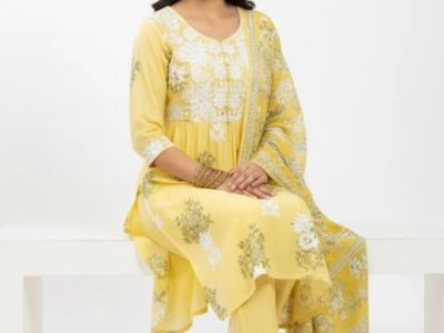Yellow Festive Suit – Shop the look for day events at ₹1799