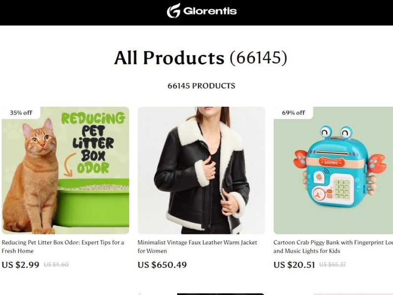 glorentis.com 10% Offer All Products
