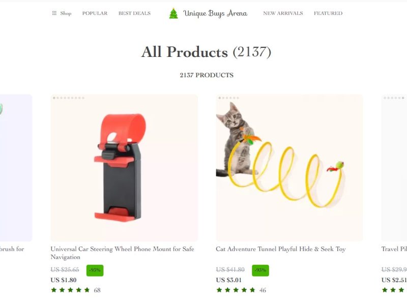 uniquebuysarena.shop 10% Offer All Products