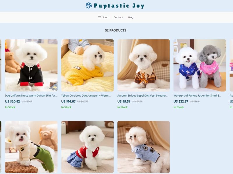 puptasticjoy.shop 10% Offer All Products