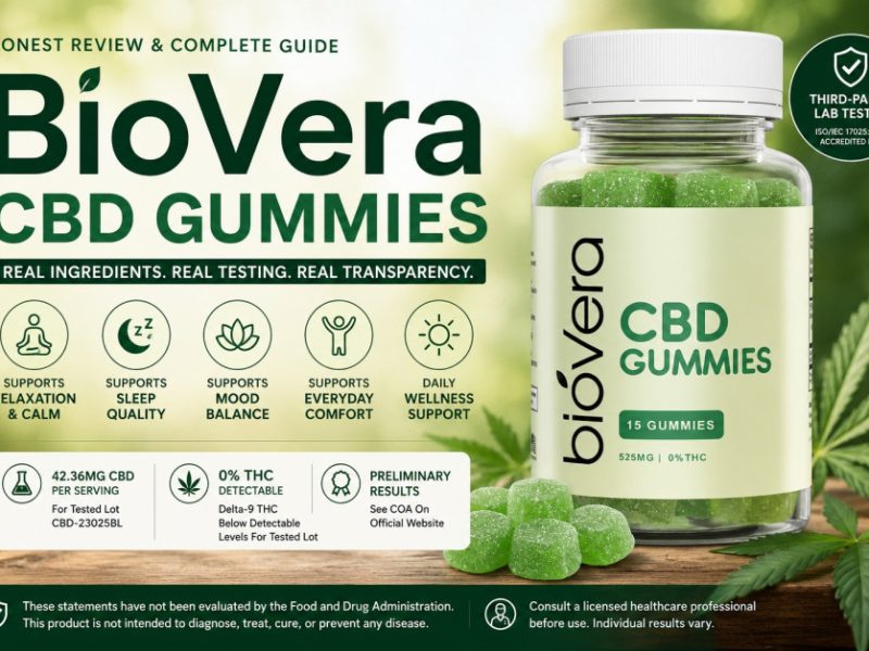 What ingredients are in Biovera CBD Gummies?
