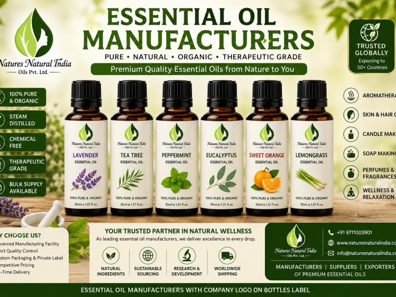Wholesale Essential Oils – Premium Bulk Supply for Aromatherapy, Cosmetics & Wellness Industries