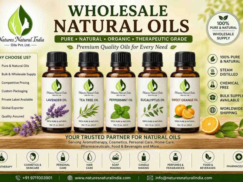 Organic Essential Oils Wholesale – Premium Bulk Supply of Pure & Natural Essential Oils