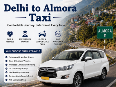 Book Delhi to Almora Taxi Online at Best Price with Guruji Travel