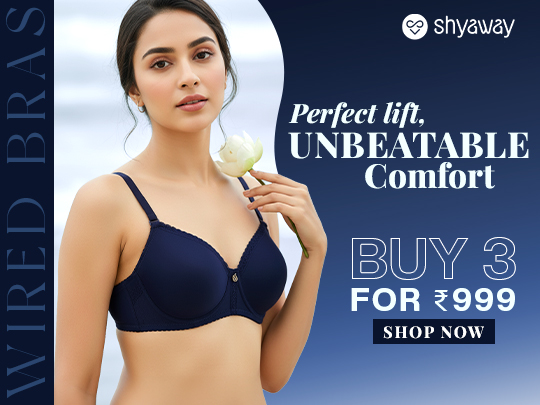 Buy Wired Bra Online | 3 for ₹999 Offer