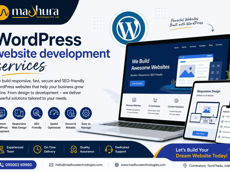 WordPress Website Development Company in Coimbatore | Madhura Technologies Services