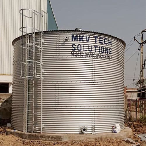 Zinc Aluminium Water Storage Tank Manufacturers | MKV Tech Solutions