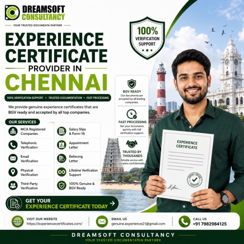Experience Certificate Provider in Chennai with Reliable Documentation