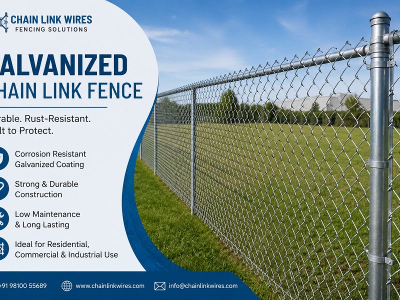 Premium Galvanized Chain Link Fence for Reliable Boundary Protection