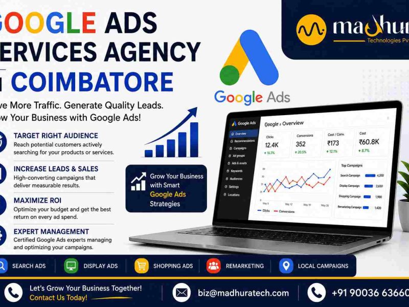 Madhura Technologies – Result-Driven Google Ads Services Agency in Coimbatore