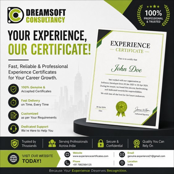 xperience Certificate Provider in Delhi | Fast, Trusted & Professional Services