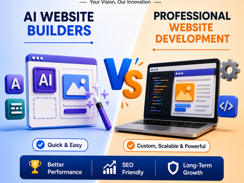 AI Website Builders vs Professional Website Development: Which Is Better?