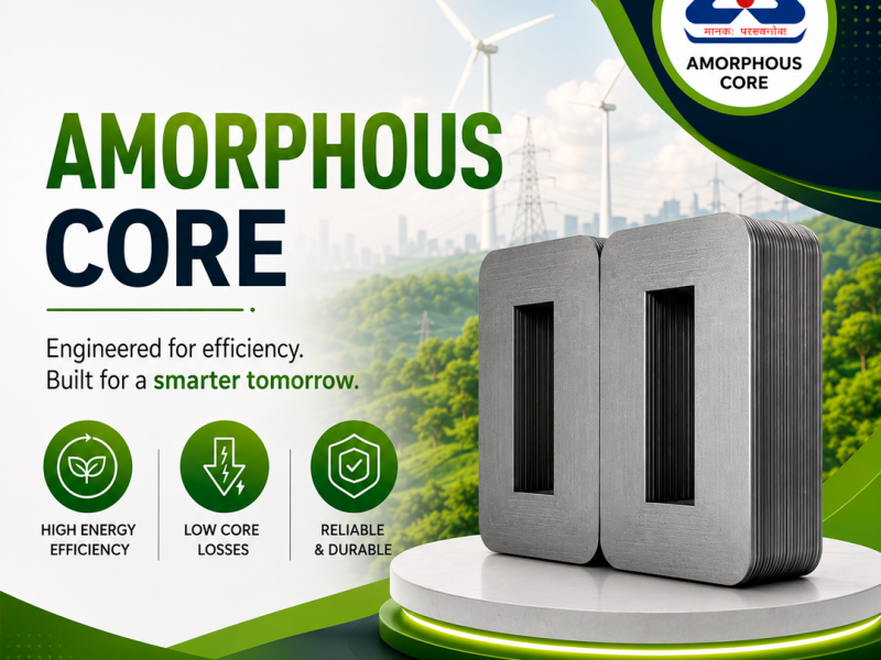 Amorphous Core for Energy Efficient Transformers
