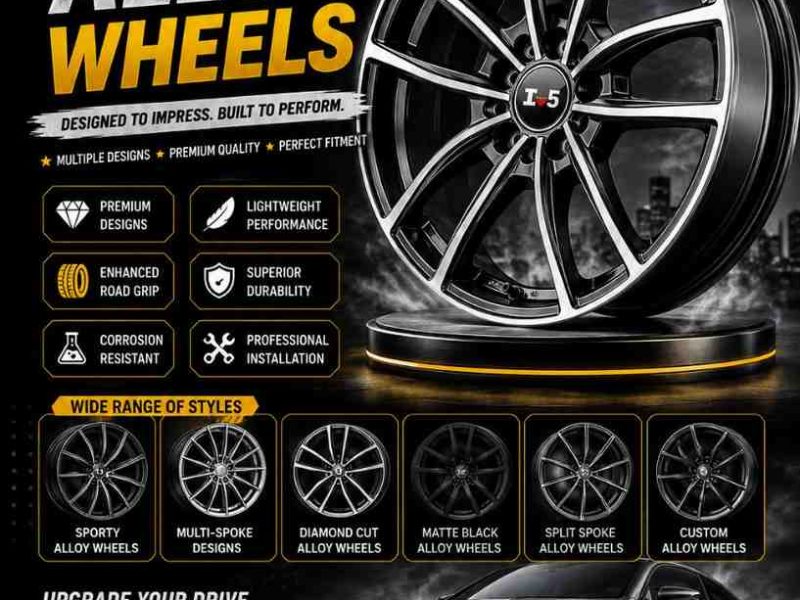 Stylish Car Alloy Wheels in Coimbatore by i5cardecors