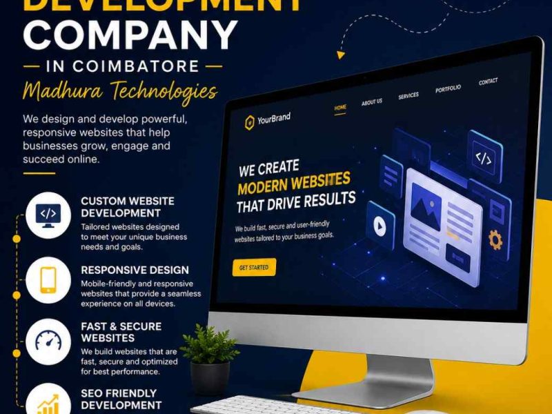 Leading Website Development Company Services in Coimbatore – Madhura Technologies
