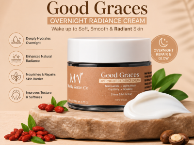 Best Night Cream for Glowing Skin | Good Graces Overnight Radiance Cream by Muddy Water
