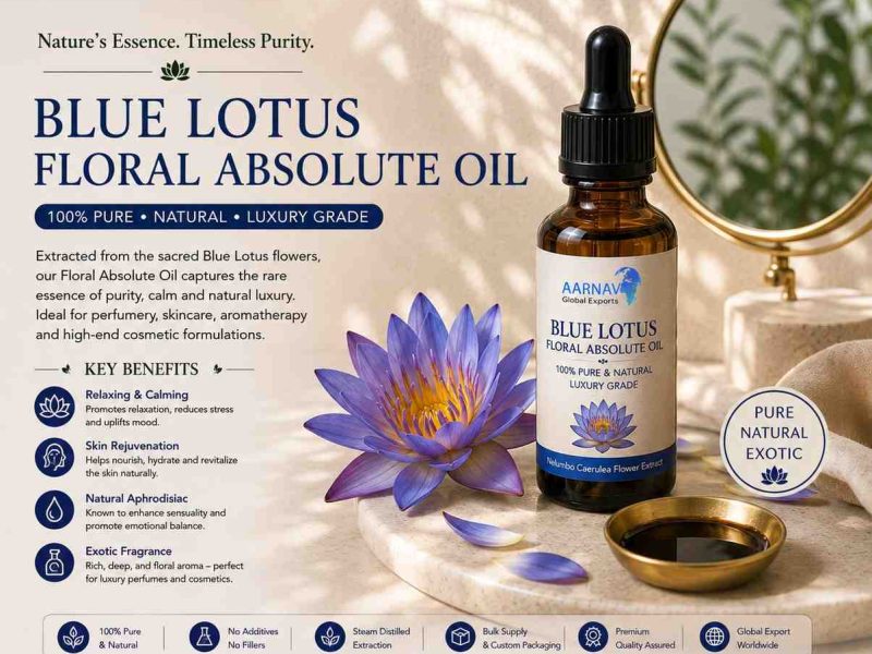 Blue Lotus Floral Absolute Oil – Premium Bulk Supplier & Exporter