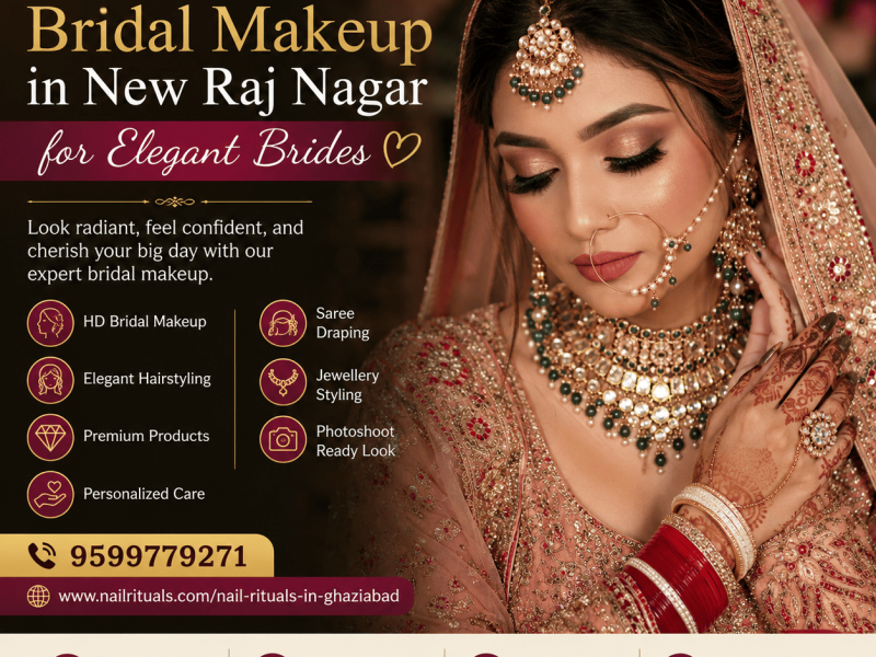Bridal Makeup in New Raj Nagar for Elegant Brides