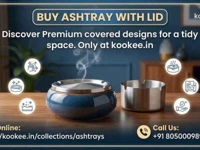 Keep Your Space Tidy: Buy Ashtrays with Lids Online at Kookee India