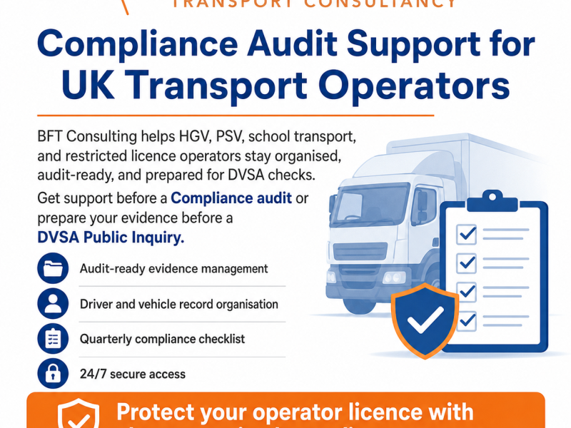 Compliance Audit Support for UK Transport Operators