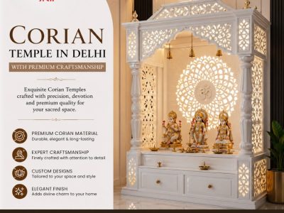 Corian Temple in Delhi with Premium Craftsmanship