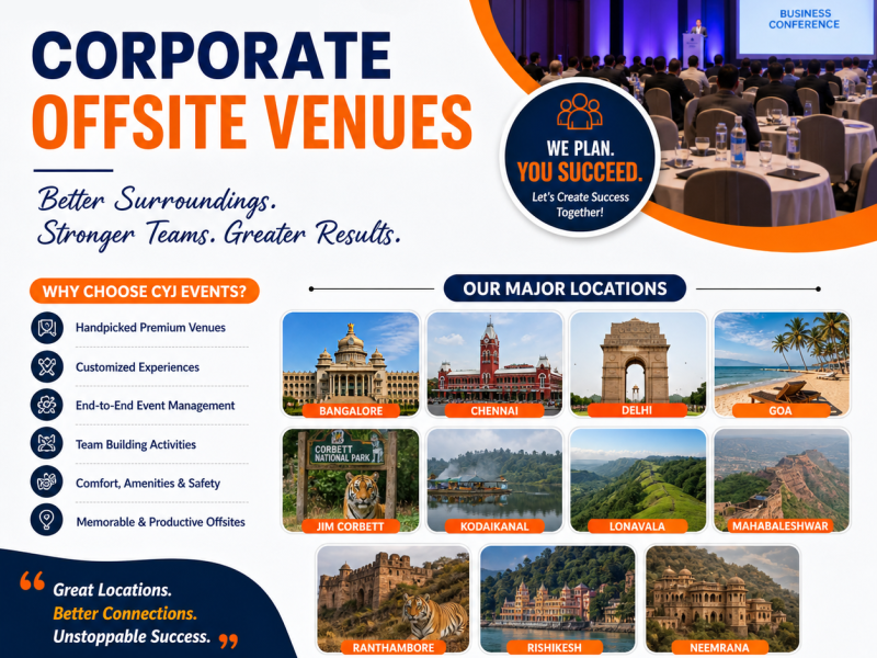Best Corporate Offsite Venues for Fresh Ideas