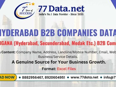 Get List of 30000+ Companies in Hyderabad with Free Sample Data