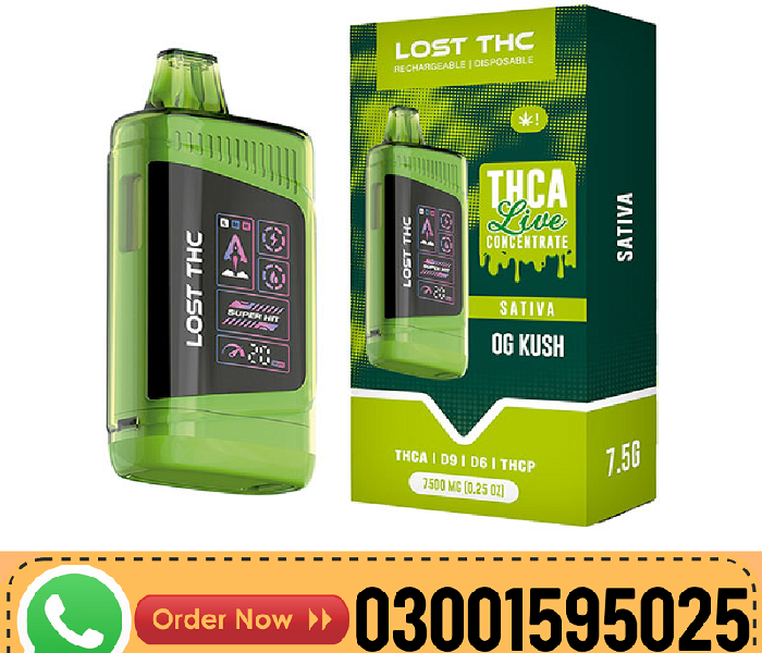LOST THC V3 THCA Live Concentrate Disposable 7.5G In Kotri - 03001595025