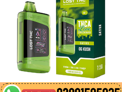 LOST THC V3 THCA Live Concentrate Disposable 7.5G In Khanewal - 03001595025