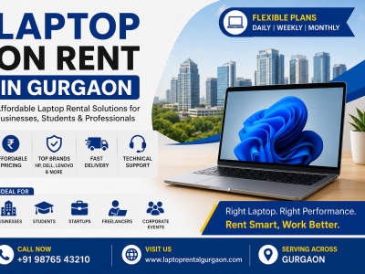 Laptop on Rent in Gurgaon – Affordable Rental Solutions for Every Need