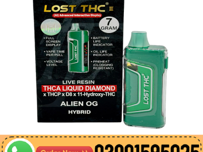 Lost THC V3 Liquid Diamonds Live Resin Disposable 7g In Jaranwala - 03001595025